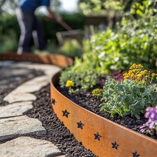 Corten Steel Lawn Edging Set