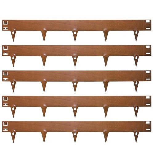 Corten steel lawn edging - corten,