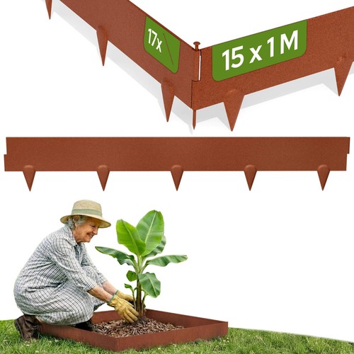 Arebos lawn edging corten - 15,