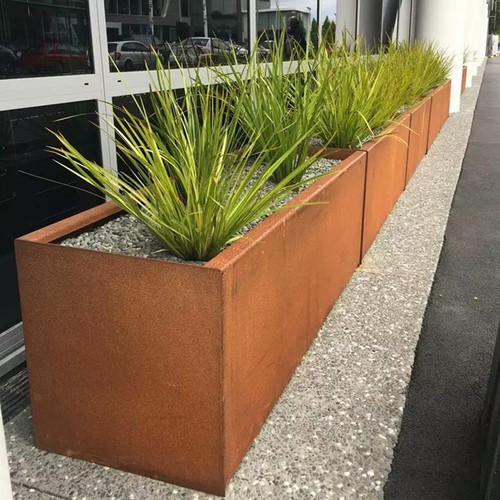 Garden cube metal planter - cube,